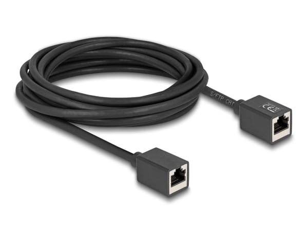 Miniatyrbillede 1 af 2: DeLOCK 90333 netværkskabel Sort 5 m Cat6a S/FTP (S-STP)