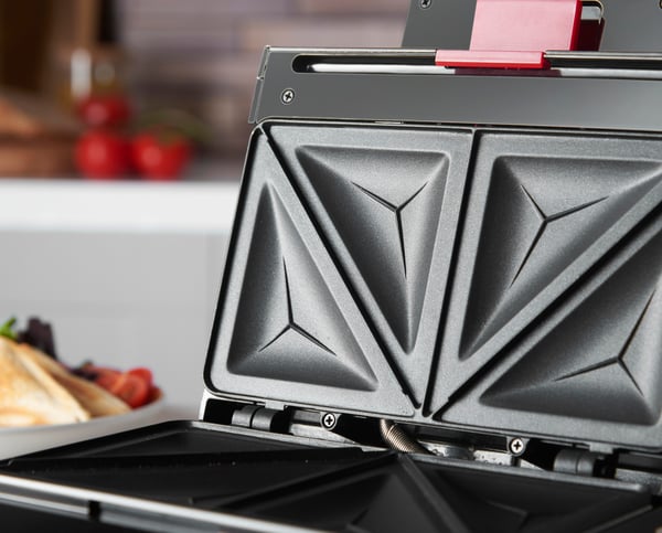 Russell Hobbs Easy Clean sandwichtoaster 750 W Sort, Rustfrit stål