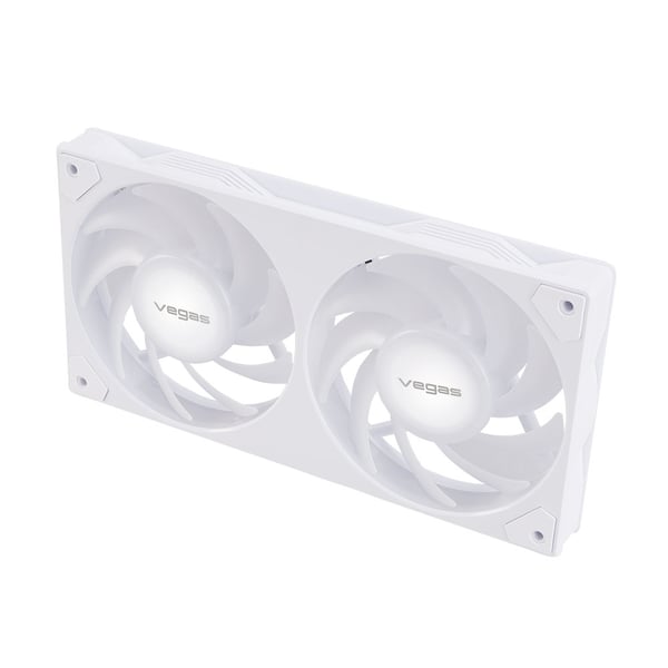 Akasa VEGAS A24 Datorväska, Processor Fan 12 cm Vit 1 styck