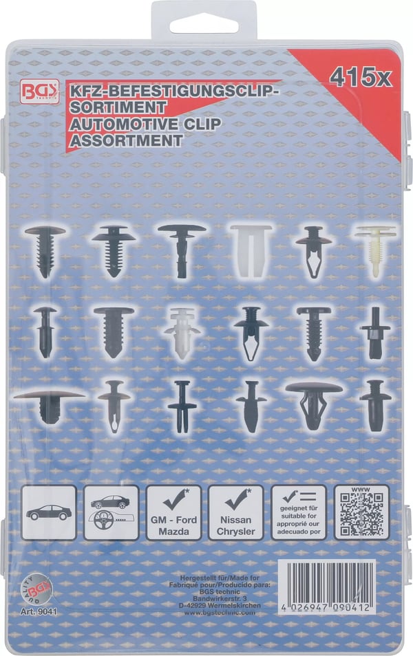 BGS technic Automotive Clip Assortment for Ford