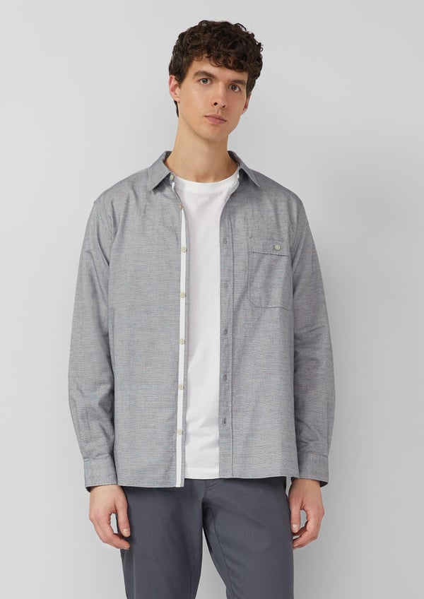 s.Oliver 2174260.59G2.L skjorte & top Point collar Langærmet Bomuld