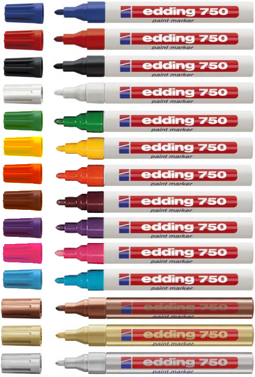 Edding 750 Sort 10 stk
