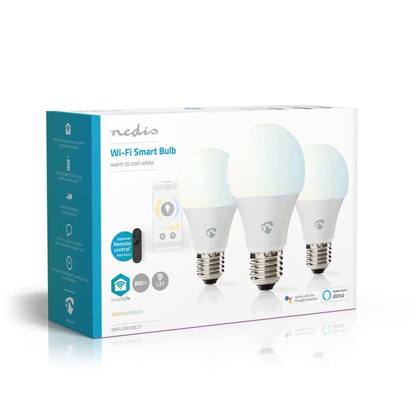 Nedis SmartLife Smart pære Wi-Fi 9 W