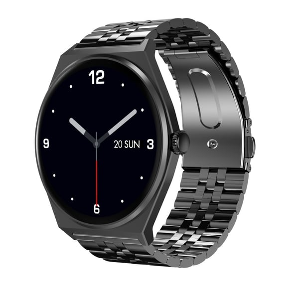 Miniatyrbillede 1 af 7: MaxCom Ecowatch 5 3,63 cm (1.43") AMOLED 45.5 mm Digital 466 x 466 pixel Sort