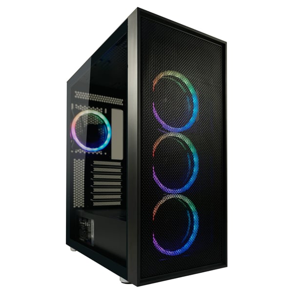 LC-Power Black_Wanderer_X Midi Tower Svart