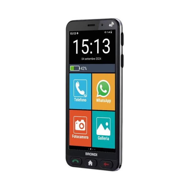 Miniatyrbillede 2 af 7: Brondi AMICO VERO 4G 14,5 cm (5.7") Dual SIM Android 14 3 GB 32 GB 2800 mAh Sort