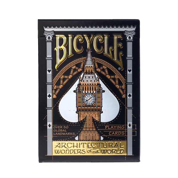 Miniatyrbillede 1 af 4: Bicycle Architectural Wonders of the World kortspil 56 stk
