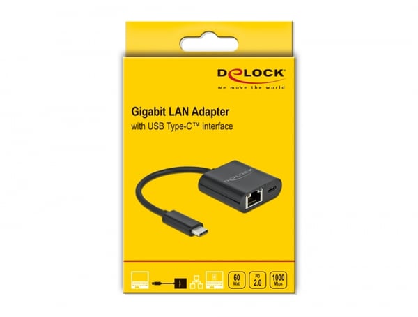 DeLOCK 66644 kannettavien tietokoneiden telakka ja porttitoistin Langallinen USB 3.2 Gen 1 (3.1 Gen 1) Type-C Musta