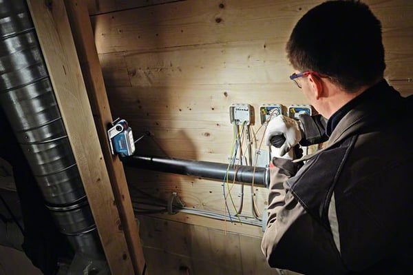 Bosch GLI DeciLED Professional Blå, Grå LED