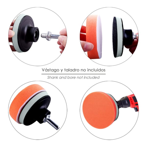 Wolfpack Disco Pulidor Esponja Con Velcro Ø 125mm.