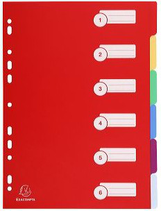 Miniatyrbillede 2 af 3: Exacompta 4906E opdeler Transparent 1 stk