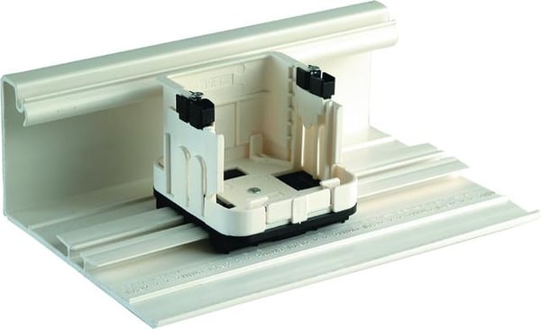 Telegärtner Universal Equpiment Mounting Set for Outlets with 1 half shell Grå