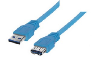 shiverpeaks 5 m USB 3.0 USB-kabel USB 3.2 Gen 1 (3.1 Gen 1) USB A 5 Gbit/sek. Blå