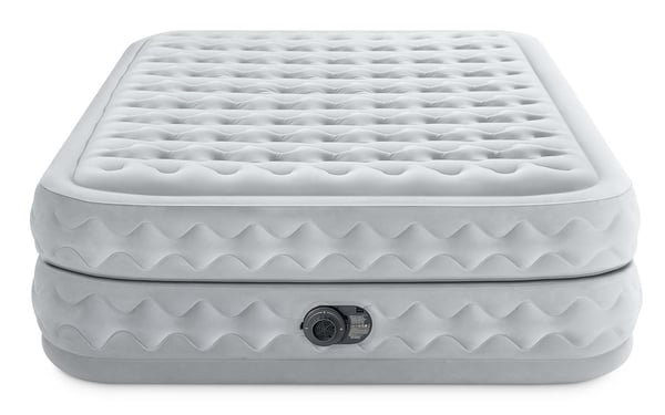 Pikkukuva 3 / 12: Intex DuraBeam Supreme Air-Flow Kaksoispatja Vaaleanharmaa Unisex