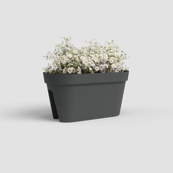 Miniatyrbillede 2 af 8: Artevasi Capri Balcony Plant Box Anthracit 6 stk