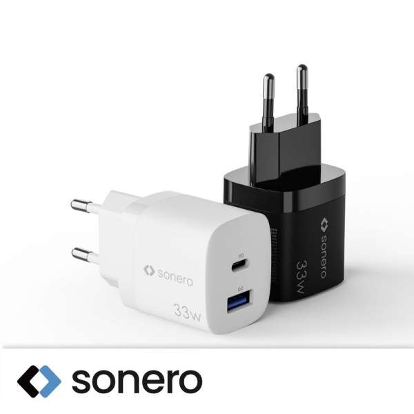 sonero X-PS121 oplader til mobil enhed Universel Hvid Vekselstrøm Hurtig opladning Indendørs
