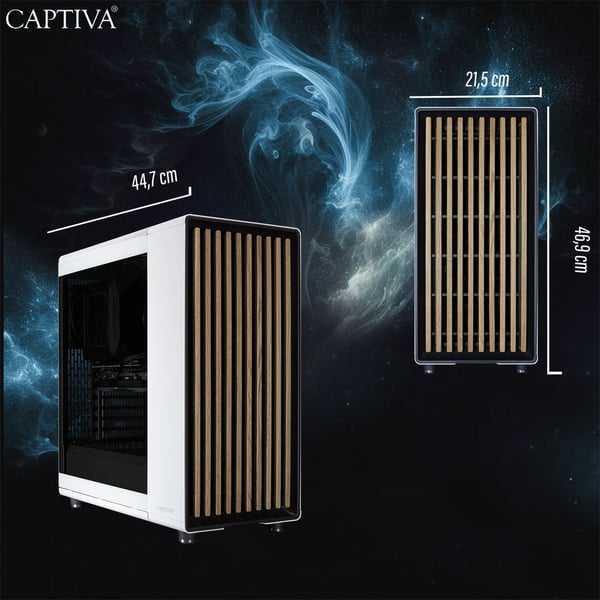 CAPTIVA 92960 PC/arbejdsstation Intel® Core™ i7 i7-14700KF 32 GB DDR4-SDRAM 2 TB SSD NVIDIA GeForce RTX 5070 Windows 11 Home Hvid
