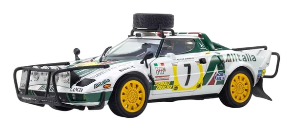 Pikkukuva 1 / 6: Kyosho Lancia Storatos HF Urheiluauton pienoismalli Esikoottu 1:18