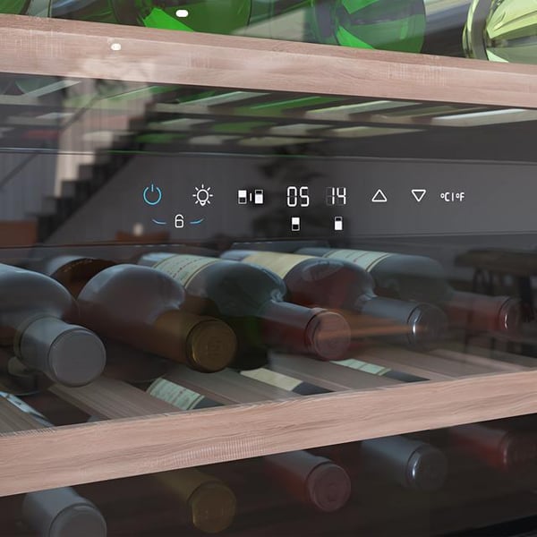 Cecotec GrandSommelier Duo 36000 Vin køleboks Indbygget Sort 36 flaske(r)