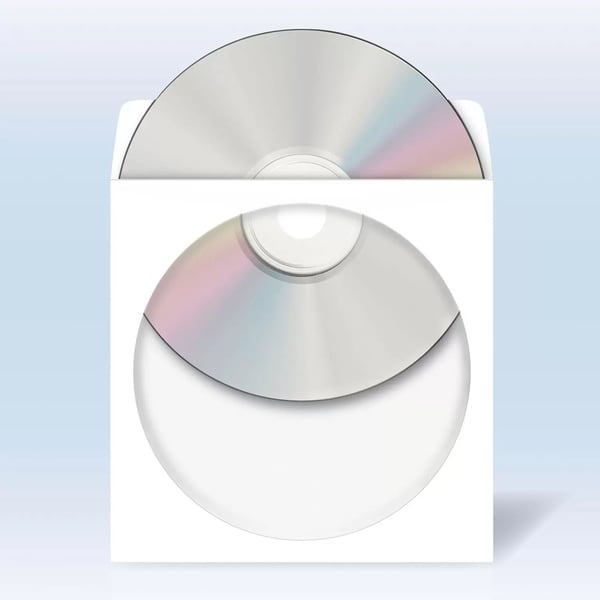 HERMA 1141 optisk disk etui Hvid