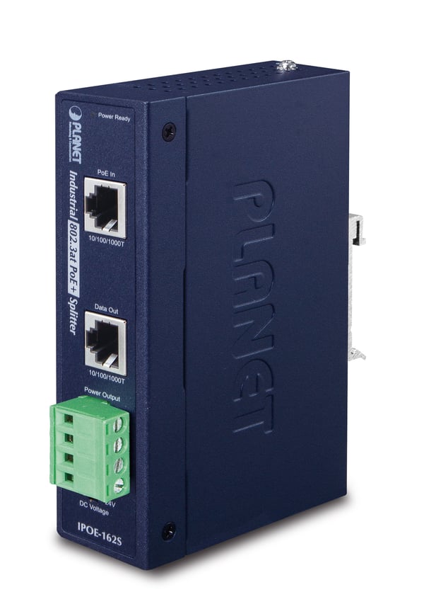 PLANET IPOE-162S verkkohaaroitin Power over Ethernet -tuki Sininen PLANET IPOE-162S verkkohaaroitin Power over Ethernet -tuki Sininen