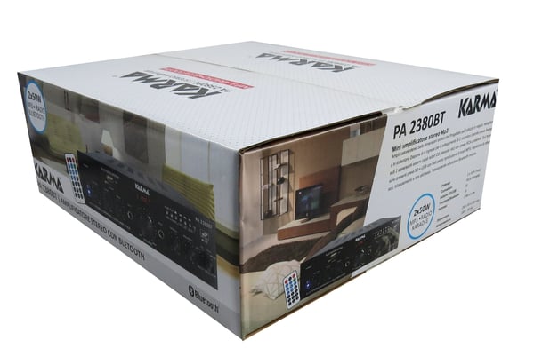Miniatyrbillede 2 af 4: Karma Italiana PA 2380BT audio forstærker 4.0 kanaler Hjem Sort