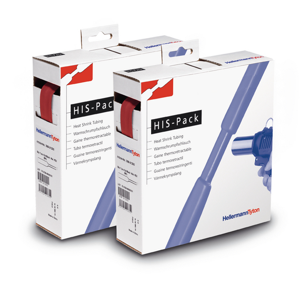 Hellermann Tyton 300-32542 kabelisolering Varmekrympet rør Rød