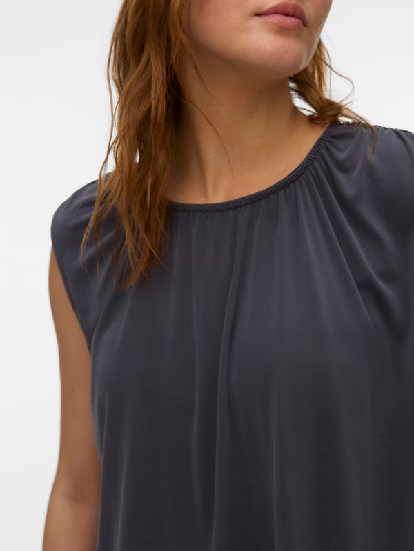 Vero Moda 5715867389384 skjorte & top Top (tøj) Rund halsudskæring Ærmeløs Modal, Polyester