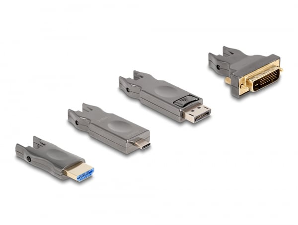 DeLOCK 86009 HDMI-kabel 25 m HDMI Typ A (standard) HDMI Typ D (micro) Svart, Grå