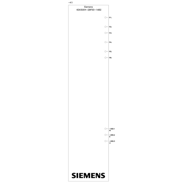 Miniatyrbild 2 av 3: Siemens 6GK5004-2BF00-1AB2 nätverksswitchar Ohanterad