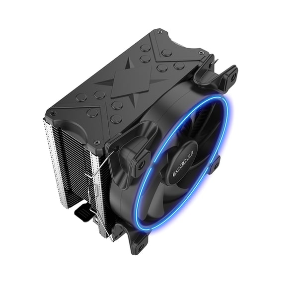Miniatyrbillede 3 af 5: PCCOOLER GI-X6B Corona Blau CPU Kühler Processor Kølesæt 12 cm Aluminium, Blå