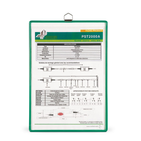 Tarifold 154505 dokumentholder Polyvinylchlorid (PVC) Grøn