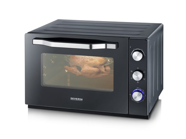 Severin TO 2073 XXL bänkugn 60 l 2200 W Svart Grill