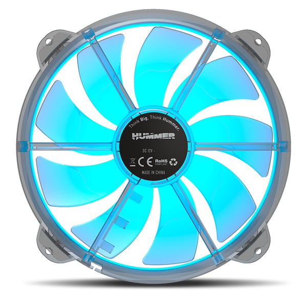 NOX X200-FAN Computerkabinet Ventilator 20 cm Gennemsigtig 1 stk