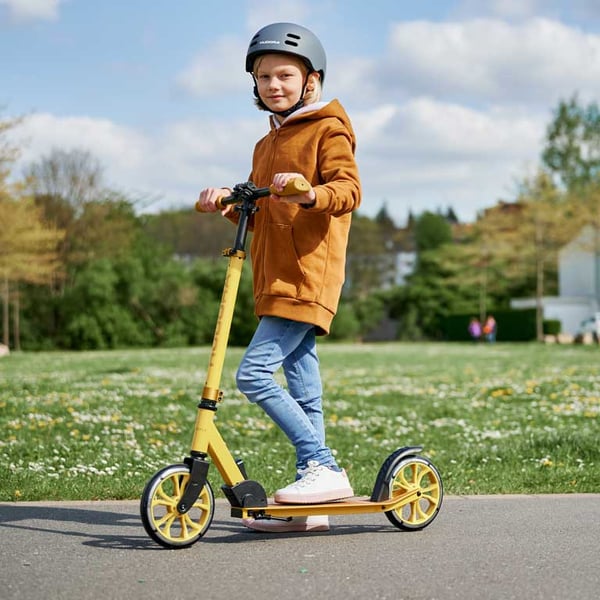 Miniatyrbillede 2 af 3: HUDORA Up 200 Universel Klassisk scooter Gul