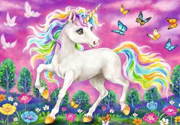Miniatyrbillede 4 af 4: Ravensburger Unicorn and Pegasus Puslespil 24 stk Fantasy