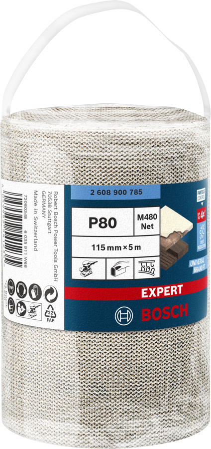 Miniatyrbillede 2 af 6: Bosch Expert M480 Slibeskive Medium grus P80 1 stk