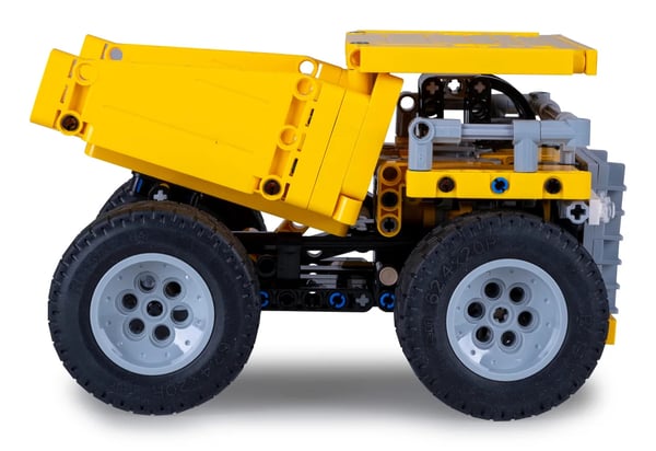 Miniatyrbild 6 av 15: JAMARA CaDA Tippbil Bricks gul 8+