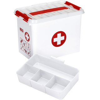Miniatyrbild 2 av 3: Sigma home 79301604 Förvaringslåda Rektangulär Plast Röd, Vit
