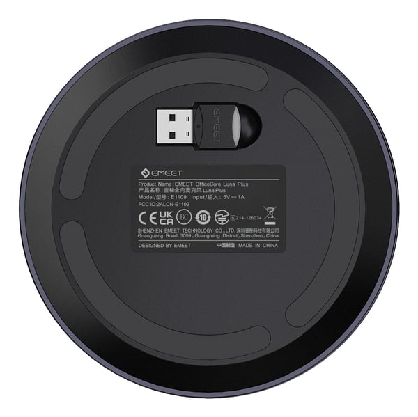 Miniatyrbillede 3 af 4: eMeet Luna Plus konferencetelefon Universel USB/Bluetooth Grå
