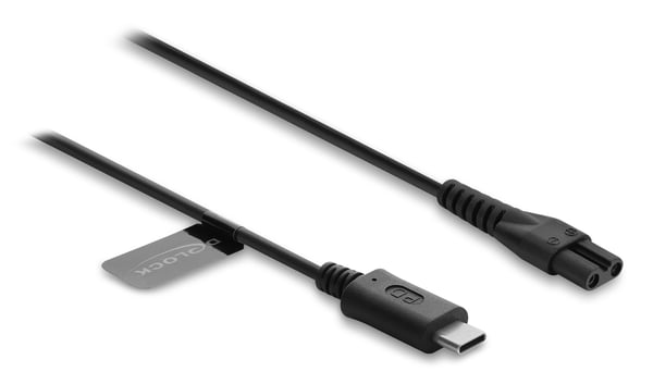 DeLOCK 91797 el-ledning Sort 1,2 m USB C 2-polet