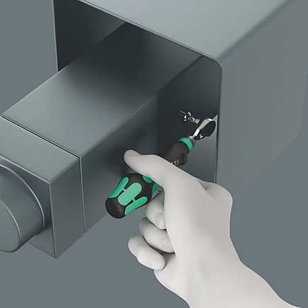 Miniatyrbillede 3 af 8: Wera 05003662001 rachet skruenøgle Stål 1 stk