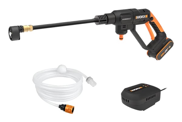 Miniatyrbild 2 av 4: WORX WG621E högtryckstvätt Kompakt Batteri 185 l/h Svart, Orange