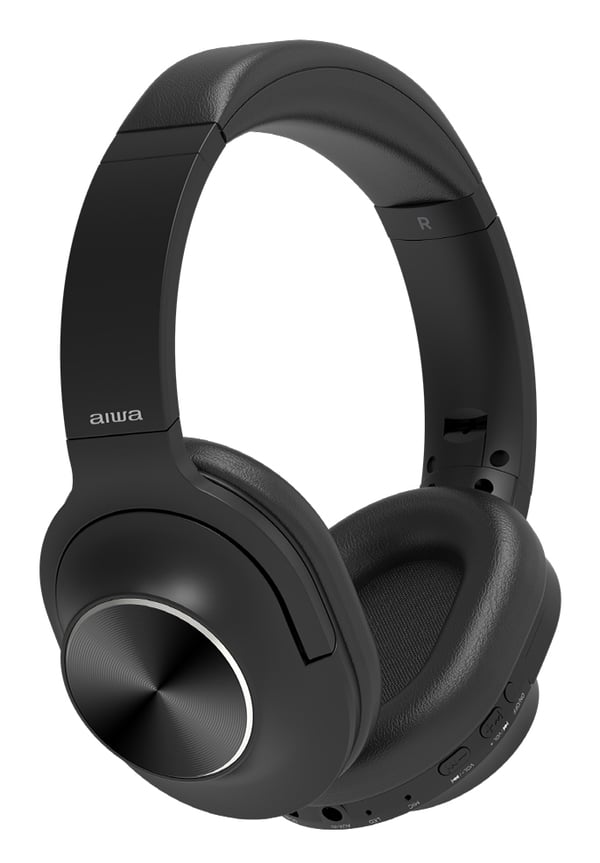 Aiwa HST-220BT kuulokkeet ja kuulokemikrofoni Langallinen & langaton Pääpanta Puhelut/Musiikki USB Type-C Bluetooth Musta