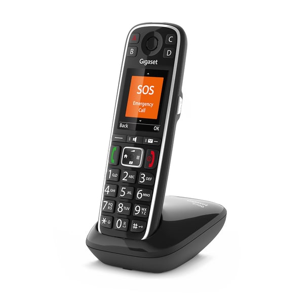 Gigaset E720 Analog telefon/DECT-telefon Namn och uppringnings-ID Svart