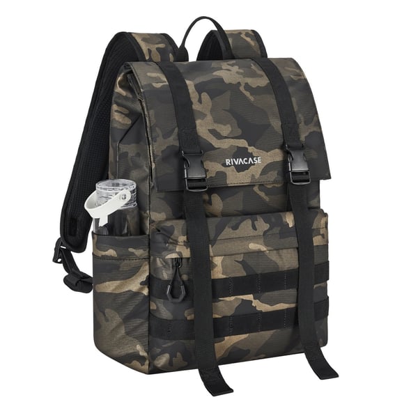 Rivacase Sherwood rygsæk Rulletoprygsæk Brun, Camouflage Neopren, Polyester, Polyurethan (PU), Genanvendt polyethylenterephthalat (rPET)