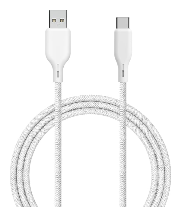 ËSSENTIALS by UPSTRÖM 60W USB-A til USB-C kabel, 2.5m