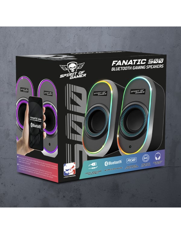 Pikkukuva 3 / 5: Spirit of Gamer FANATIC 500 DARK Musta Langallinen & langaton 3 W