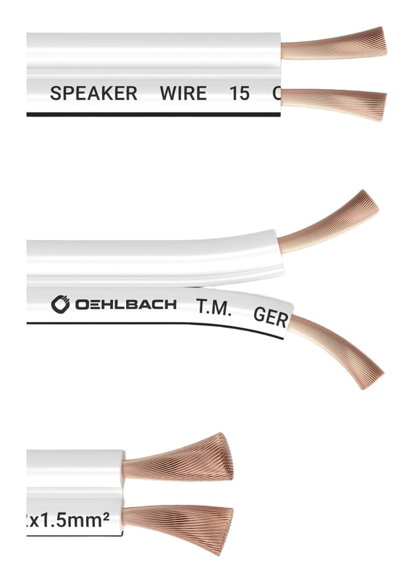 OEHLBACH SP-15 10m ljudkabel Vit