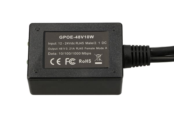 Extralink 1 PORT GIGABIT POE INJECTOR WITH 10-30V TO 48V INVERTER Hurtigt ethernet, Gigabit Ethernet